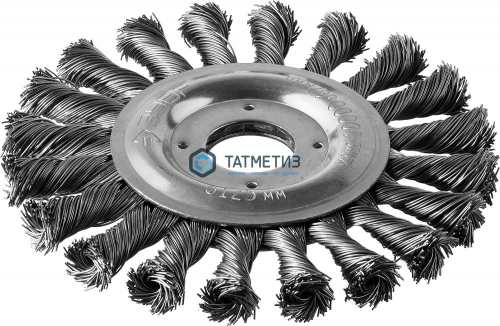 Щетка для УШМ дисковая 125 мм, 22 мм, STAYER, сплет в пучки стальн зак провол 0,5мм -  магазин «ТАТМЕТИЗ»