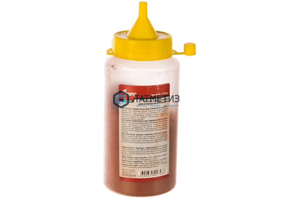 Краска КУРС для разметочных шнуров, КРАСНАЯ, 115 гр. -  магазин крепежа «ТАТМЕТИЗ»