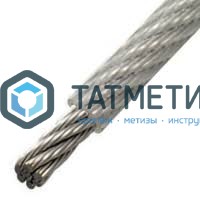 Трос ср.мягкости 7х7 А4 нержавейка ПВХ оплетка  6/8 мм (250 м/бух) -  магазин крепежа «ТАТМЕТИЗ»