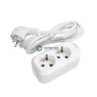 Удлинитель бытовой 2х3м с заземл. 10А, ПВС 3x0,75, UNIVersal У10-553 -  магазин крепежа «ТАТМЕТИЗ»