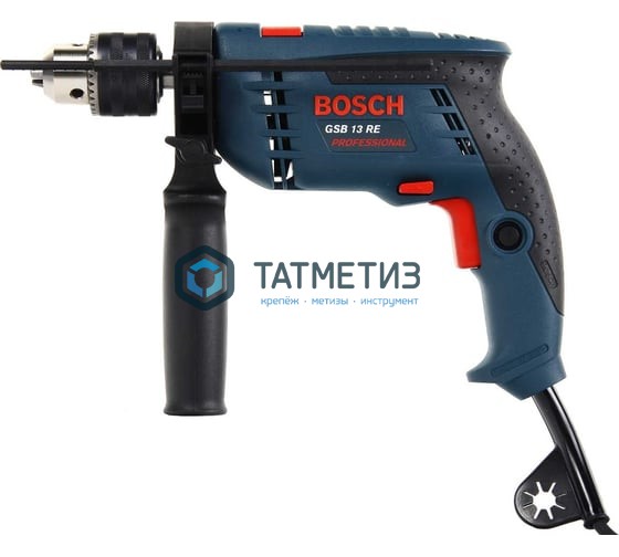 Дрель BOSCH GSB 13 RE, ударная, 600Вт, патрон ключевой Дрель BOSCH GSB 13 RE, ударная, 600Вт, патрон ключевой