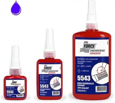 Герметик для труб анаэробный 5543 15мл средняя прочность EMS Force -  магазин «ТАТМЕТИЗ»