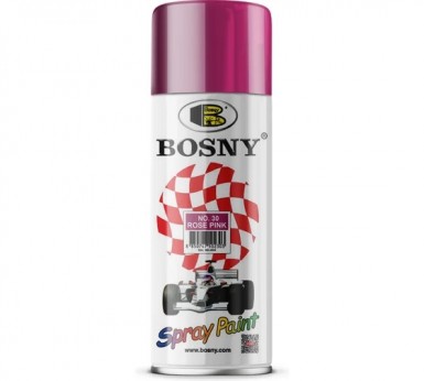 Краска аэроз. BOSNY 520 мл. №030  РОЗОВАЯ -  магазин «ТАТМЕТИЗ»