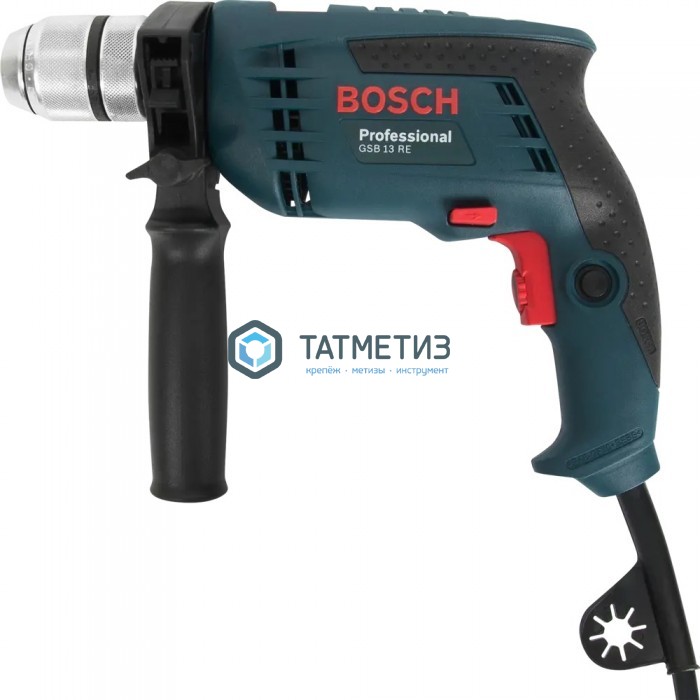 Дрель BOSCH GSB 13 RE, ударная, 600Вт, БЗП Дрель BOSCH GSB 13 RE, ударная, 600Вт, БЗП