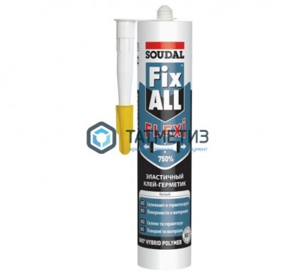 Клей-герметик FixALL Classic Серый на основе MS POLYMER 290 мл 12 SOUDAL -  магазин крепежа «ТАТМЕТИЗ»